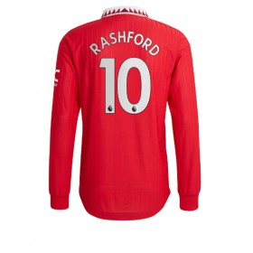 Herren Fußballbekleidung Manchester United Marcus Rashford #10 Heimtrikot 2022-23 Langarm